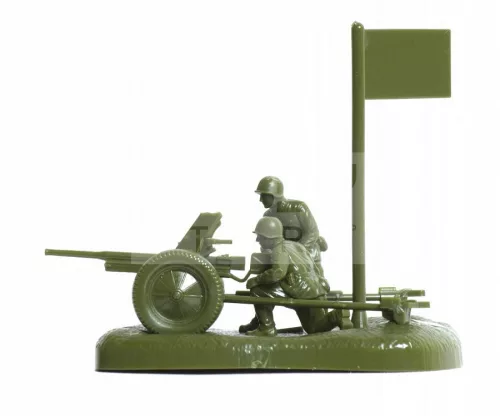 Zvezda Soviet 45 mm Anti-Tank Gun with Crew makett 1:72 (6112Z)