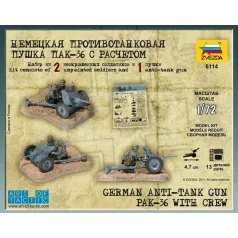   Zvezda German Anti-Tank Gun PAK-36 with Crew makett 1:72 (6114Z)
