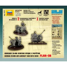   Zvezda German 20 mm Anti-Aircraft Gun with Crew mkaett 1:72 (6117Z)