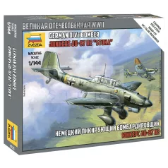   Zvezda German Dive Bomber JU-87 B2 Sluka makett 1:144 (6123Z)