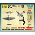 Zvezda German Dive Bomber JU-87 B2 Sluka makett 1:144 (6123Z)