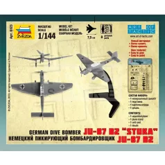   Zvezda German Dive Bomber JU-87 B2 Sluka makett 1:144 (6123Z)
