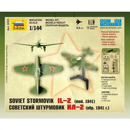 Zvezda Soviet Stormovik IL-2 mod. 1941 makett 1:144 (6125Z)