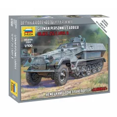   Zvezda German Personnel Carrier Sd.Kfz.251/1 Ausf.B makett 1:100 (6127Z)