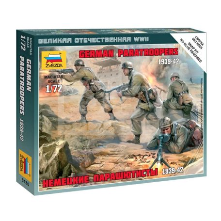 Zvezda German Paratroopers /1939-1942/ makett 1:72 (6136Z)