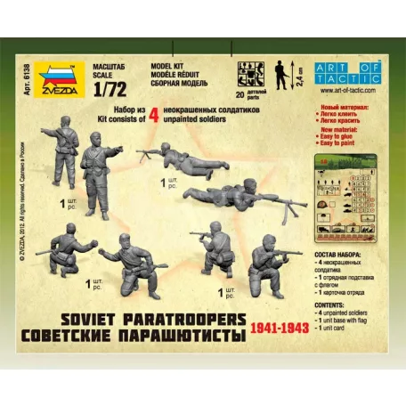 Zvezda Soviet Paratroops makett 1:72 (6138Z)