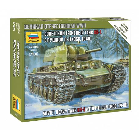 Zvezda Soviet Heavy Tank KV-1 mod. 1940 makett 1:100 (6141Z)