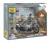Zvezda German Motorcycle R-12 makett 1:72 (6142Z)