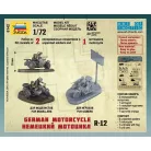 Zvezda German Motorcycle R-12 makett 1:72 (6142Z)