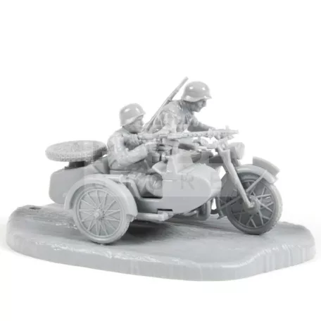 Zvezda German Motorcycle R-12 makett 1:72 (6142Z)