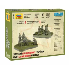 Zvezda Soviet 120 mm Mortar with screw makett 1:72 (6147Z)