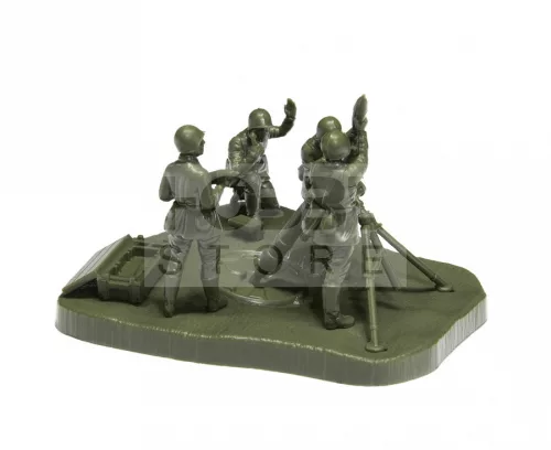 Zvezda Soviet 120 mm Mortar with screw makett 1:72 (6147Z)