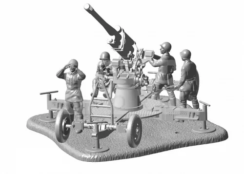 Zvezda Soviet 85mm Anti-Aircraft Gun makett 1:72 (6148Z)