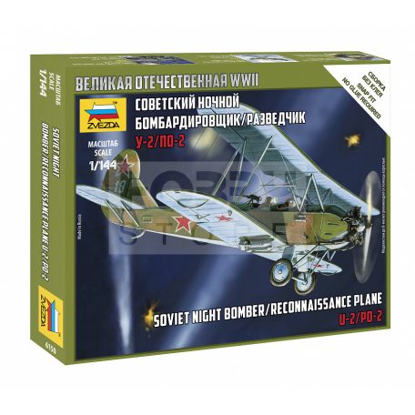 Zvezda Soviet Plane PO-2 makett 1:144 (6150Z)