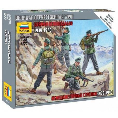 Zvezda German Gebirgsjager makett 1:72 (6154Z)