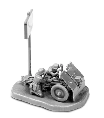 Zvezda German 75-mm Infantry Gun makett 1:72 (6156Z)
