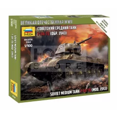   Zvezda Soviet Medium Tank T-34-76 mod.1942 makett 1:100 (6159Z)