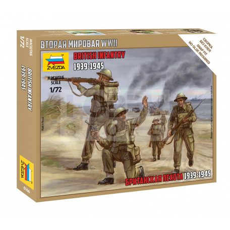 Zvezda British Infantry /1939-42/ makett 1:72 (6166Z)