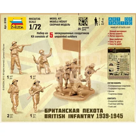 Zvezda British Infantry /1939-42/ makett 1:72 (6166Z)