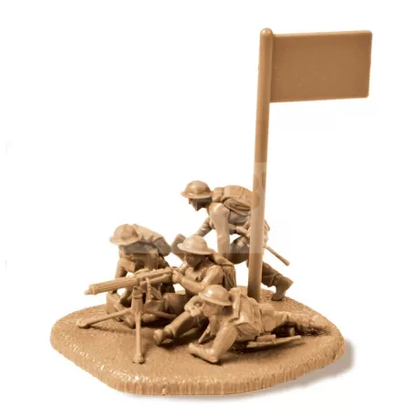 Zvezda British Machine Gun w/crew 39-42 makett 1:72 (6167Z)