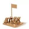 Zvezda British Mortar w/crew /1939-42/ makett 1:72 (6168Z)