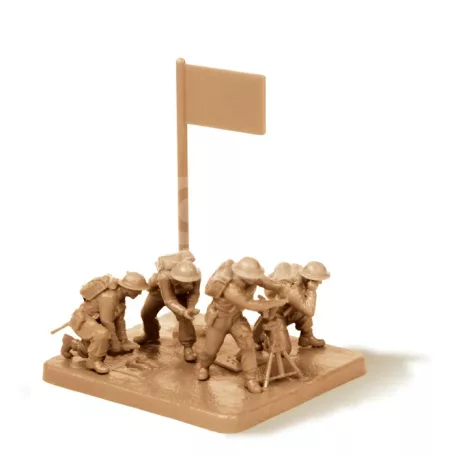 Zvezda British Mortar w/crew /1939-42/ makett 1:72 (6168Z)
