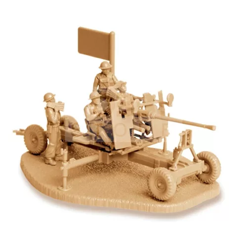 Zvezda British Bofors 40mm Mk-2 AA-Gun makett 1:72 (6170Z)