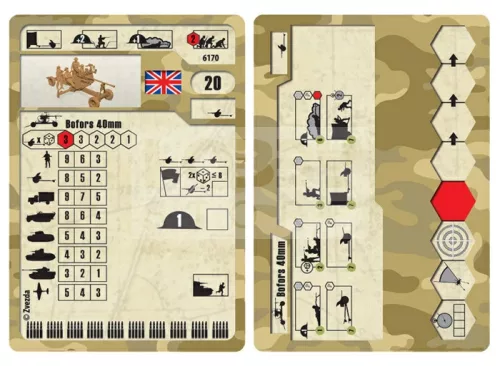 Zvezda British Bofors 40mm Mk-2 AA-Gun makett 1:72 (6170Z)