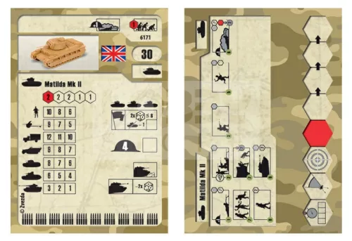 Zvezda British Tank Mk-1 'Matilda' makett 1:100 (6171Z)