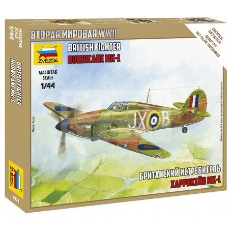 Zvezda British Fighter 'Hurricane Mk-1' makett 1:144 (6173Z)