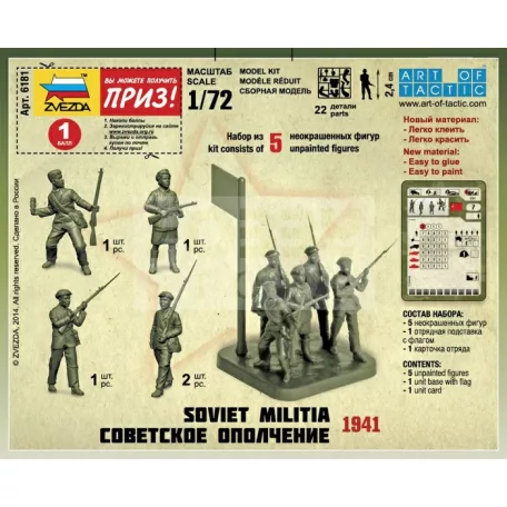 Zvezda Soviet Militia 1941 makett 1:72 (6181Z)