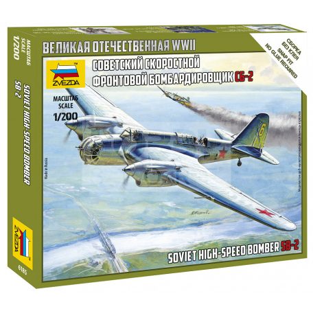 Zvezda Soviet Bomber SB-2 makett 1:200 (6185Z)