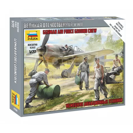 Zvezda German Airforce Ground Crew makett 1:72 (6188Z)