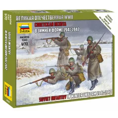 Zvezda Soviet Infantry Winter uniform makett 1:72 (6197Z)