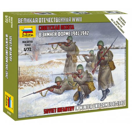 Zvezda Soviet Infantry Winter uniform makett 1:72 (6197Z)