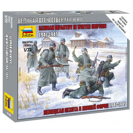 Zvezda German Infantry - Winter uniform makett 1:72 (6198Z)