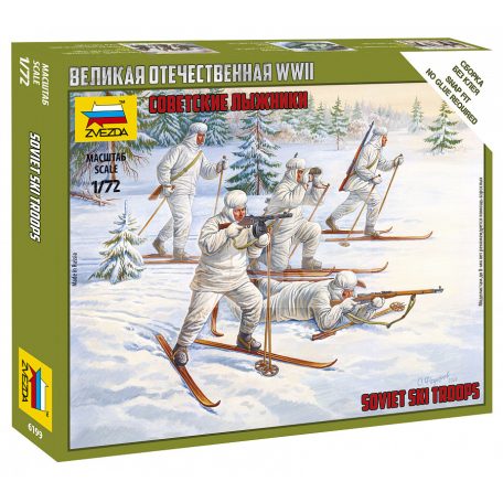 Zvezda Soviet Skiers makett 1:72 (6199Z)