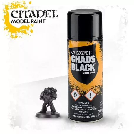 Citadel Colour CHAOS BLACK SPRAY PAINT 400 ml 62-02