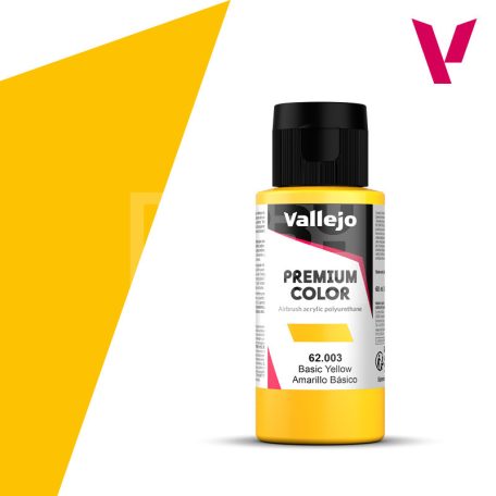 Vallejo Premium RC Colors Basic Yellow akrilfesték (60 ml) 62003V