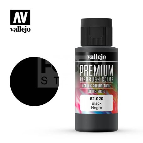 Vallejo Premium RC Colors Black akrilfesték (60 ml) 62020V