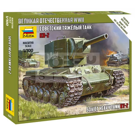 Zvezda Soviet Tank KV-2 makett 1:100 (6202Z)