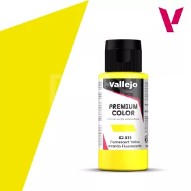   Vallejo Premium RC Colors Yellow Fluo akrilfesték (60 ml) 62031V