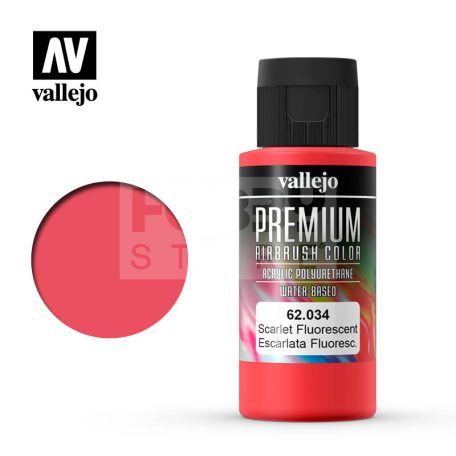Vallejo Premium RC Colors Scarlet Fluo akrilfesték (60 ml) 62034V