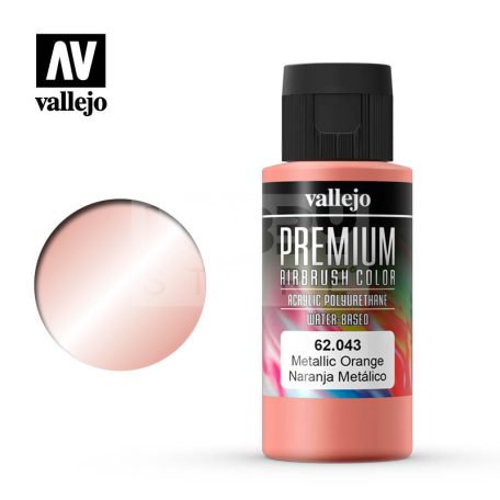 Vallejo Premium RC Colors Metallic Orange akrilfesték (60 ml) 62043V