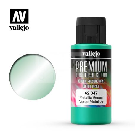 Vallejo Premium RC Colors Metallic Green akrilfesték (60 ml) 62047V