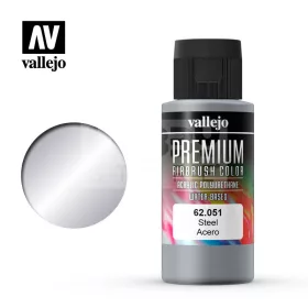 Vallejo Premium RC Colors Steel akrilfesték (60 ml) 62051V