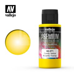   Vallejo Premium RC Colors Candy Yellow akrilfesték (60 ml) 62071V