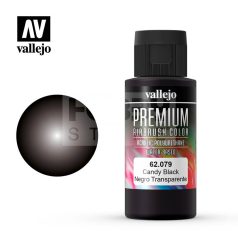   Vallejo Premium RC Colors Candy Black akrilfesték (60 ml) 62079V
