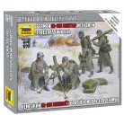 Zvezda German 80 mm Mortar w/Crew makett 1:72 (6209Z)
