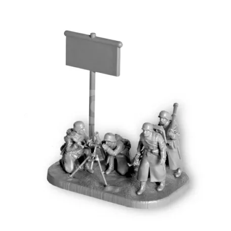 Zvezda German 80 mm Mortar w/Crew makett 1:72 (6209Z)